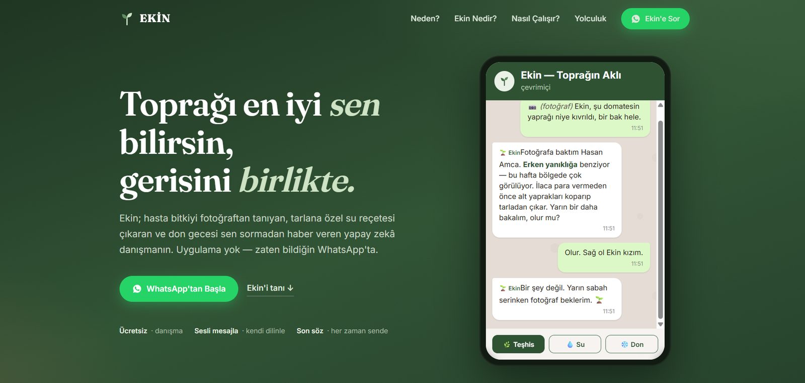 Ekin — Toprağın Aklı — site ekran görüntüsü